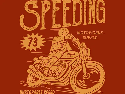 SPEEDING DESIGN branding design graphic design illustration logo typography vector vintage vintagedesign