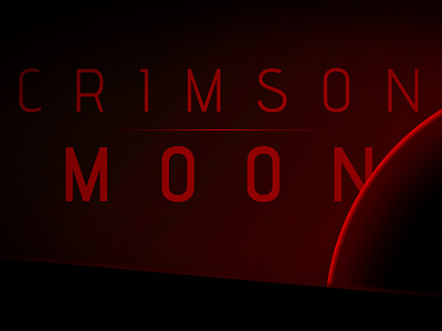 Crimson Moon - the moon of a thousand damned tears branding crimson figma logo minimalist moon poster vector