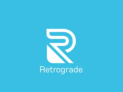 Retrograde branding graphic design logo