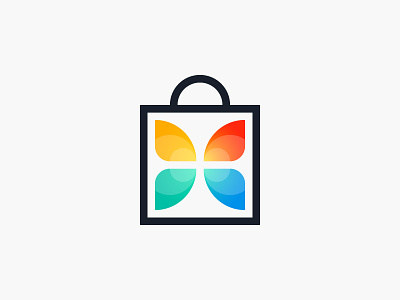Logo Design | DanGardan bag logo butterfly logo colorful logo design graphic design logo shopping bag logo shopping logo vector