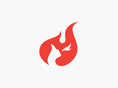 Logo Design | Muse of Spitfire branding design fire logo flame logo girl logo graphic design illustration logo typography vector