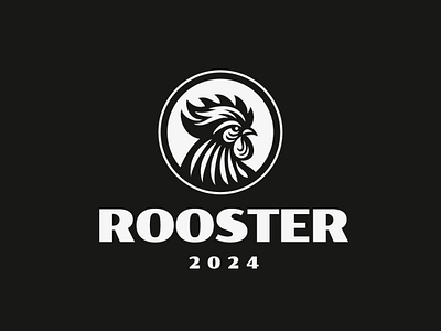 Rooster branding concept illustration logo rooster
