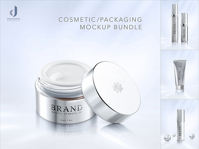 Cosmetic Mockup Bundle beauty brand brand identity branding containers cosmetics deisgn graphic design mockup presentation product mockup product photography psd mockup retouching template