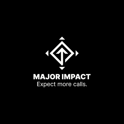 Logo Design Concept for 'Major Impact' brand identity branding design identity illustration logo design logo designer ravi verma ui webui