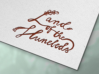 Land of the Hunebeds - Logo design branding elegant graphic design handlettering logo