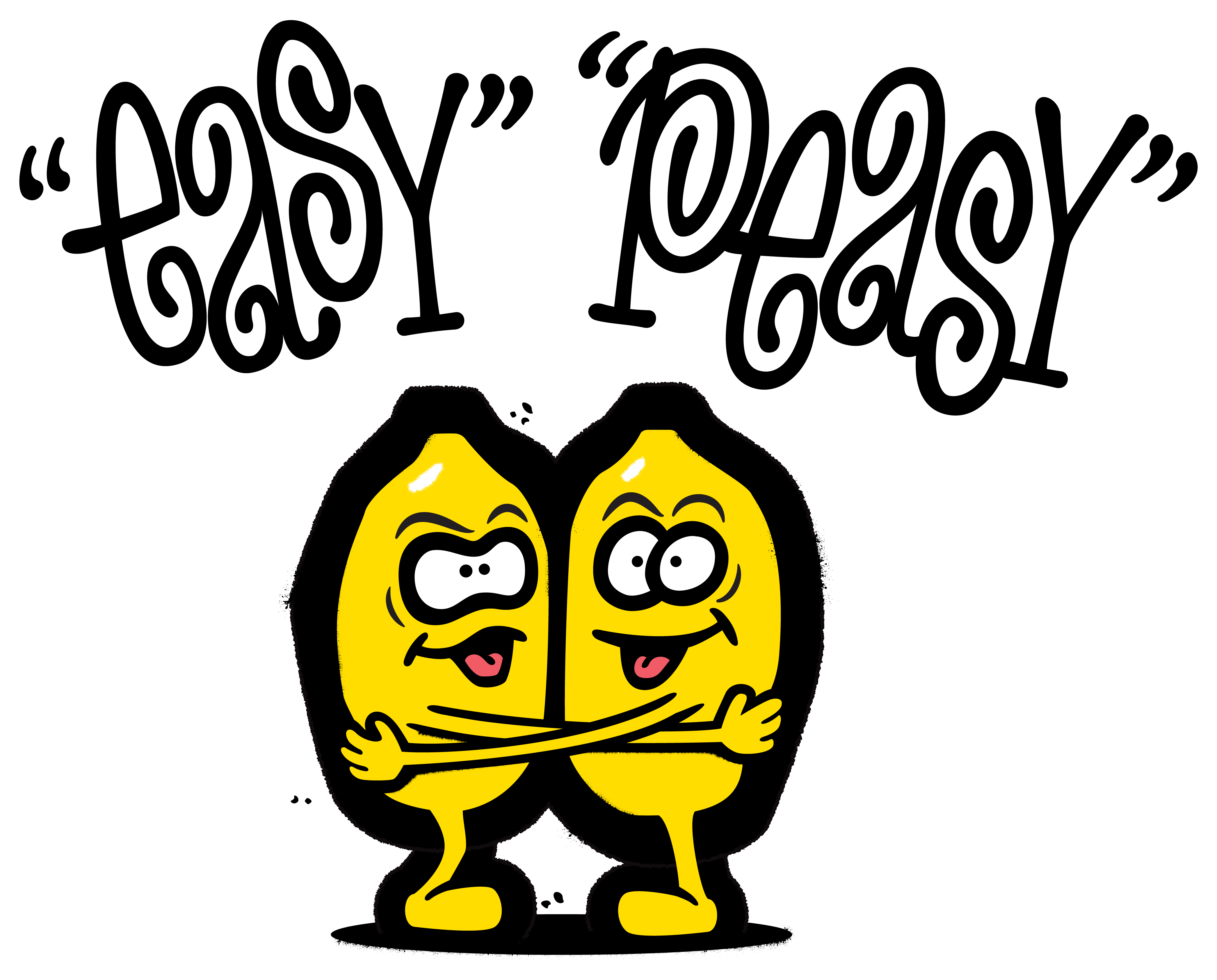 Easy Peasy branding design graphic design hand lettering illustration lemons lettering logo type typography