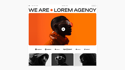 Agency Website Concept (Top) agency design figma ui website