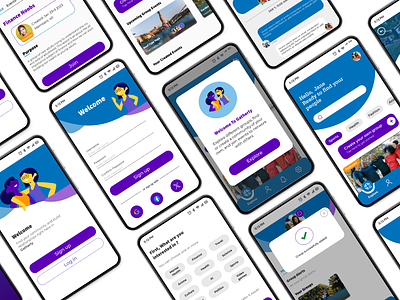 Gatherly community group mobile ui ux