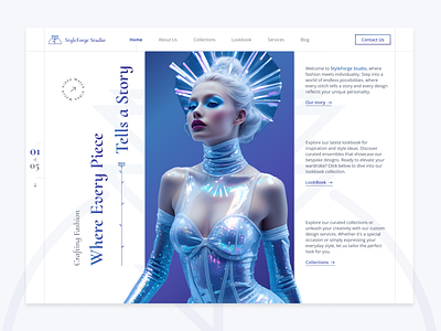 Fashion Website brand branding design fashion figma graphic design ui user experience user interface ux uxdesign