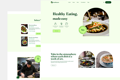 Healthcare food website brand identity food healthcare healthy healthy food restaurant uiux user experience web design website