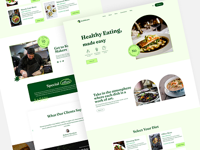 Healthcare food website cafe design food healthy healthy food menu restaurant uiux web design website