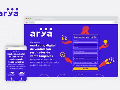 Arya Landing Page Redesign design illustration landindpage ui uiux vector web