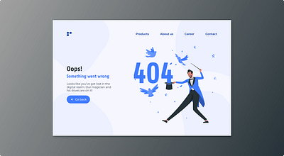 Daily UI #008 404 Page Design 404 page branding dailyui figma illustration landingpage ui uiux ux website