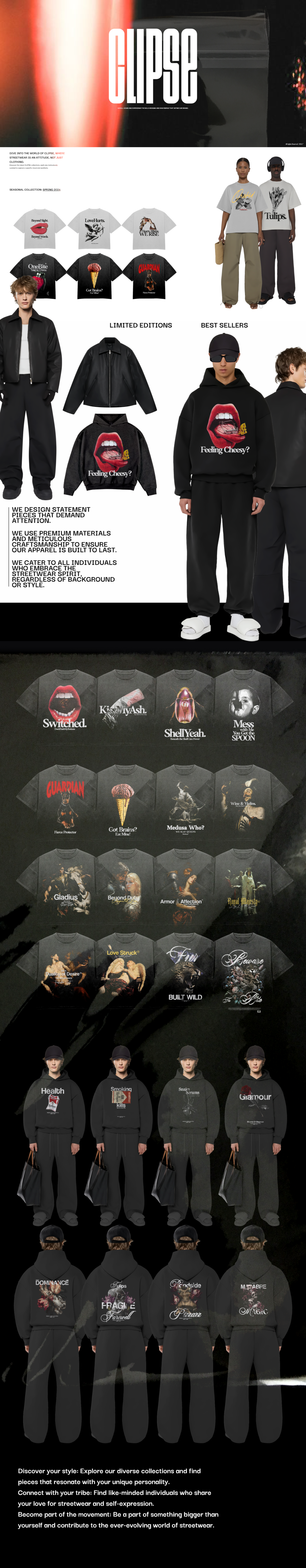 Clipse™ | Streetwear Brand apparel bootleg branding graphic design streetwear ui ux vintage
