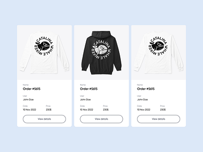 E commerce design ui