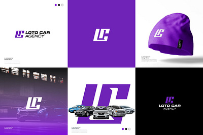loto car rental logo and banner design animal logo