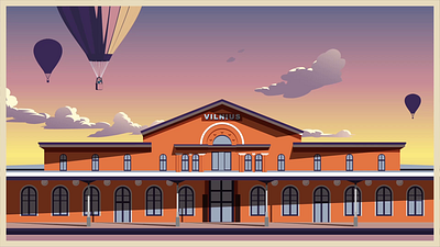 Vilnius animation animation design graphic design illustration