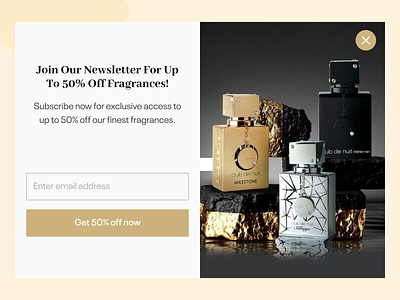 Newsletter Pop up landing page design minimal design newsletter newsletter design newsletter popup pop up design trending landing page ui ui design ux ux design web web app website design