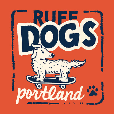 RUFF 240503 brand dog illustration