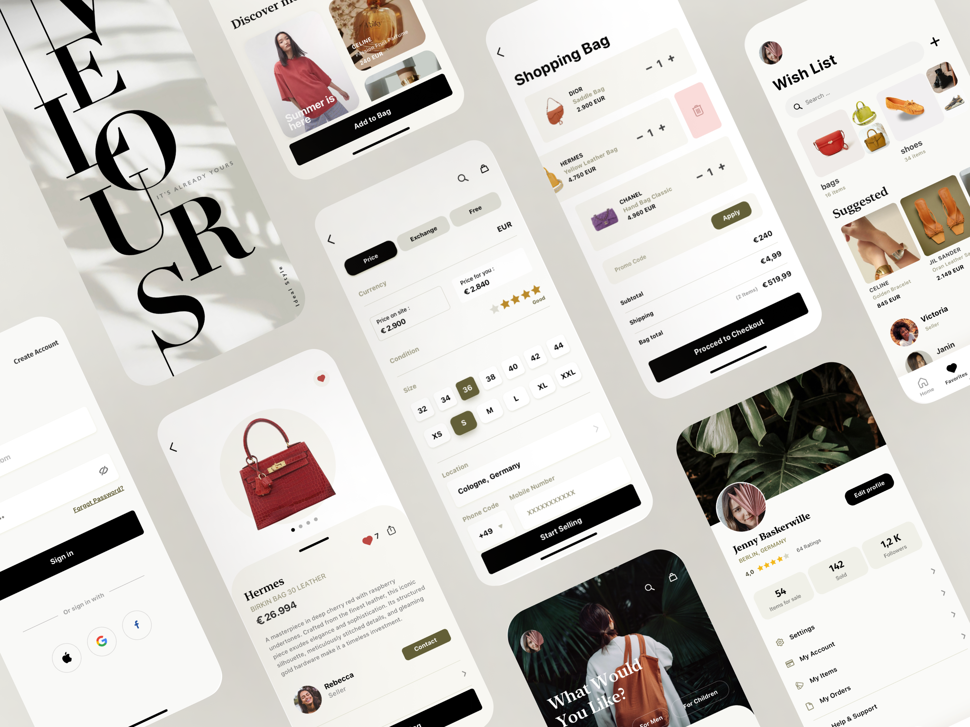 Example of Vintage Clothing App