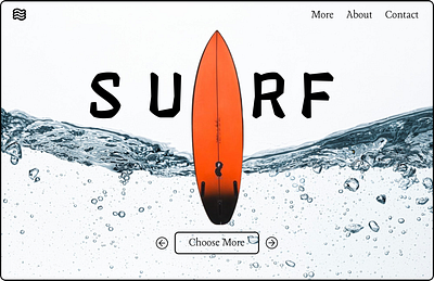 Surfing Website design figma graphic design landing page ui uiux webpage