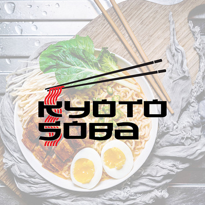 Kyoto Soba branding graphic design logo