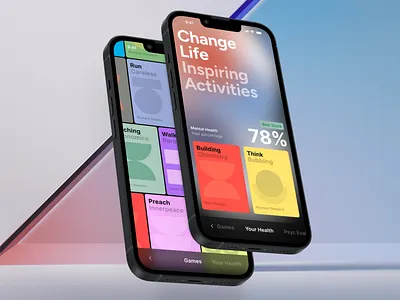 Mental Health App colourful ui glassmorphism ui mental health app mobile app ui ui design ux design