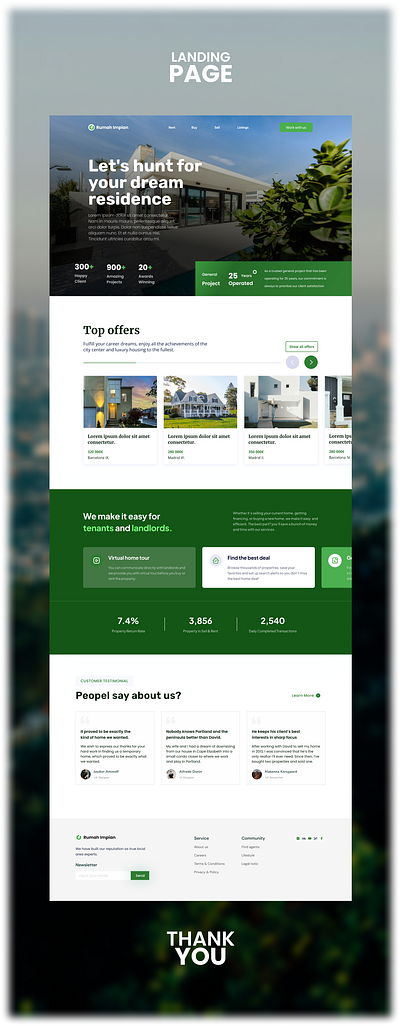 REAL ESTATE LANDING PAGE