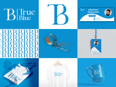 TrueBlue minimalist logo design branding creative logo design fiverr graphic design illustration logo logo design logo maker minimalistlogo