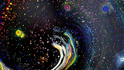 Creating Cosmic Waves: Primary Colours Acrylic Pour Painting acrylic acrylic paint art branding design illustration paintings pouring tutorial ui