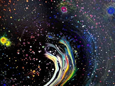 Creating Cosmic Waves: Primary Colours Acrylic Pour Painting acrylic acrylic paint art branding design illustration paintings pouring tutorial ui
