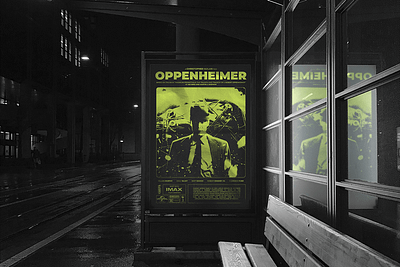 OPPENHEIMER - Brutalism Poster Design advertising brutalism brutalism design marketing oppenheimer poster poster design
