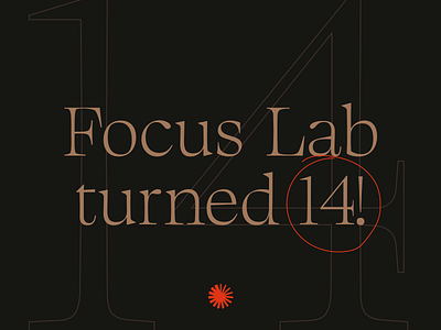 Celebrating 14 Years of Focus Lab! 🎉 anniversary brand brand agency branding focus lab