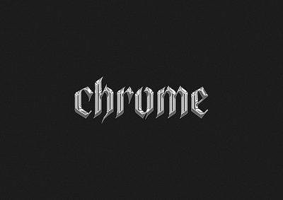 FREE! Chrome Text Photoshop Template chrome chrome effect chrome type chrometype download free free psd template templates