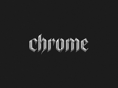 FREE! Chrome Text Photoshop Template chrome chrome effect chrome type chrometype download free free psd template templates