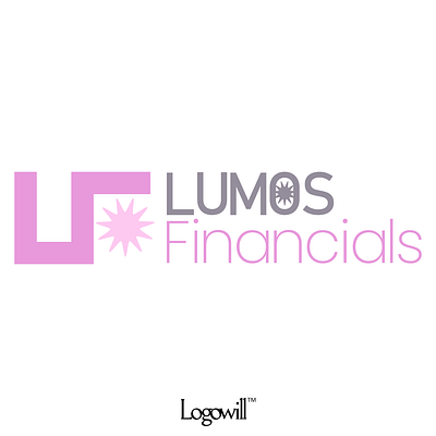 Lumos Financials Logo branding design illustration logo vector