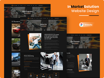 InMarketSolution Car Dealing Website Design car dealer car website figma ui design uiux uiux design web design website design wordpress