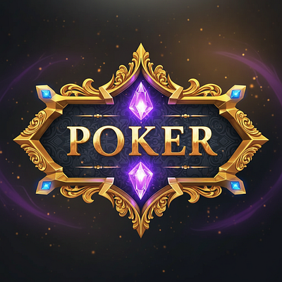 Magic Poker Title Design 3d design gaming graphic design igaming illustration logo poker title videogame