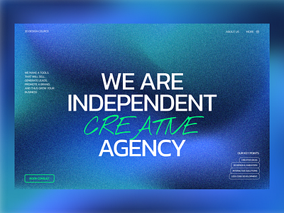 Hero page with a gradient background branding design graphic design illustration logo typography ui ux vector web design