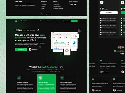 SAAS Website Landing Page dark theme saas website dark theme saas website design dark theme website landing page saaas crops website saas saas website saas website black theme saas website landing page web header website landing page website sections design