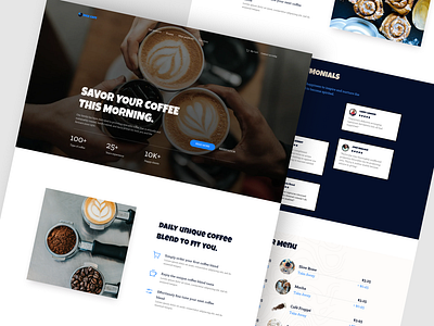 Nick Cafe Coffee Website cafe cafe design coffee coffee shop food restaurant uiux web design website