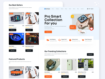 Electronics Website 3d animation branding elextronics website figma graphic design landing page logo motion graphics online shop ui ux web website website shopping