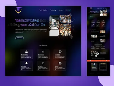 Dark Modern Landing Page Design dark design graphic design landing page minimal modern typography ui ui design web ui website website design