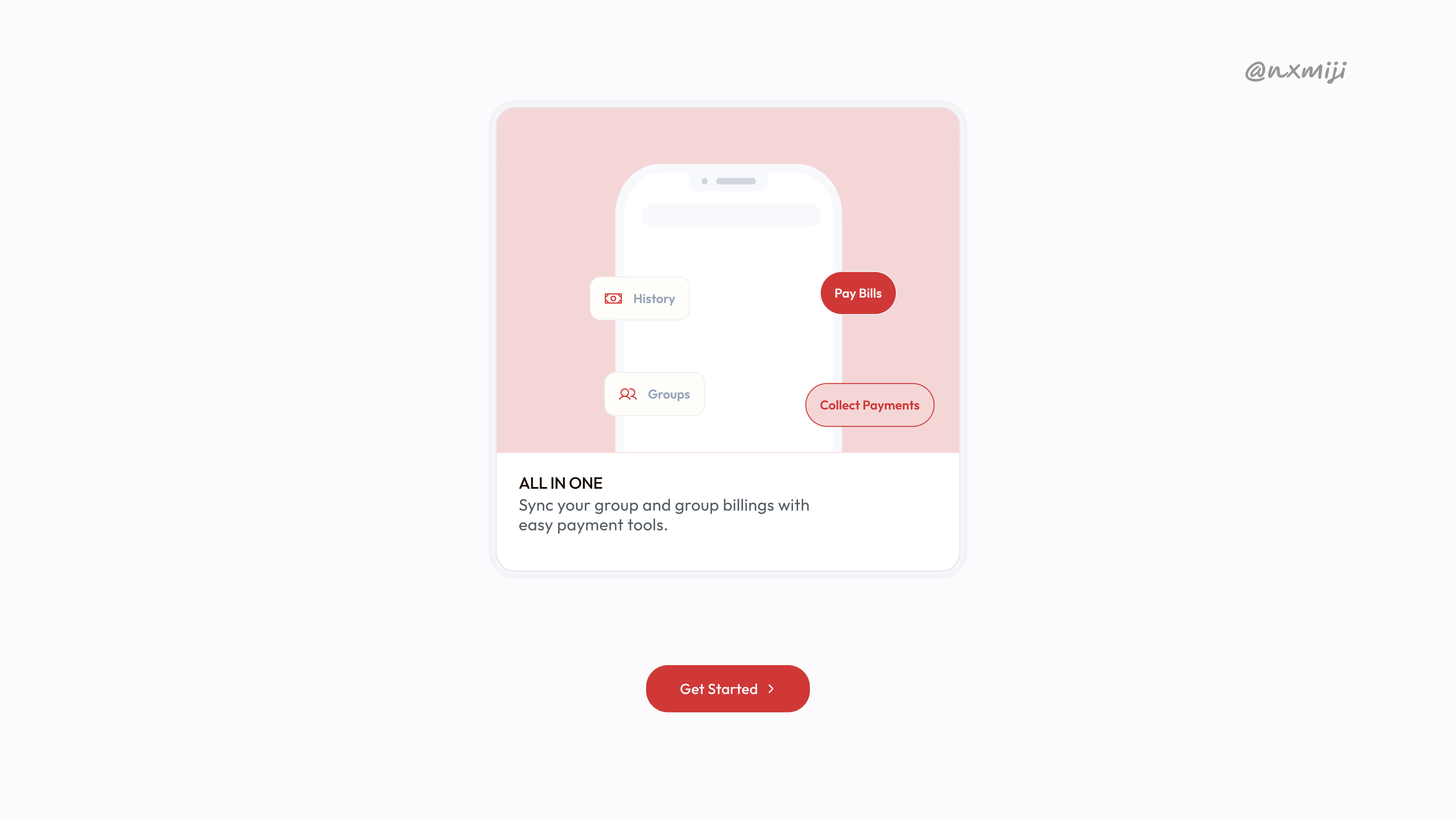 Marketing Component for a landing page landing page marketing ui visual design