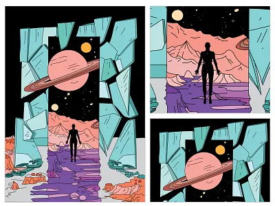 Riding the spiciness of subconscious☄️🪐 cosmos design details fukt futurism graphic design illustration illustrative magazineillustrations planet shape space star works