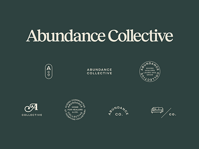 Abundance Collective branding community couch counseling design handwriting identity illustration logo retro therapist therapy typography