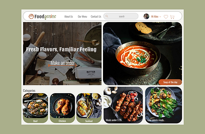 Restaurant - Web bento ui bentolayout landing page restaurant rustic ui web website