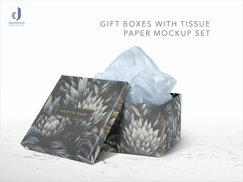 Gift Boxes Mockup Set II box design boxes brand identity branding design gift box graphic design mockup presentation product product photography psd mockup retouching template