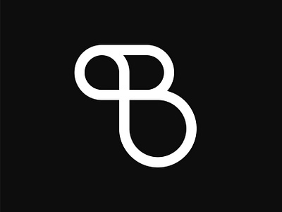 B + infinity b b letter b logo brand branding design icon identity infinity letter line logo logotype mark minimal minimalist monogram symbol