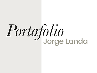 Portafolio portfolio web design